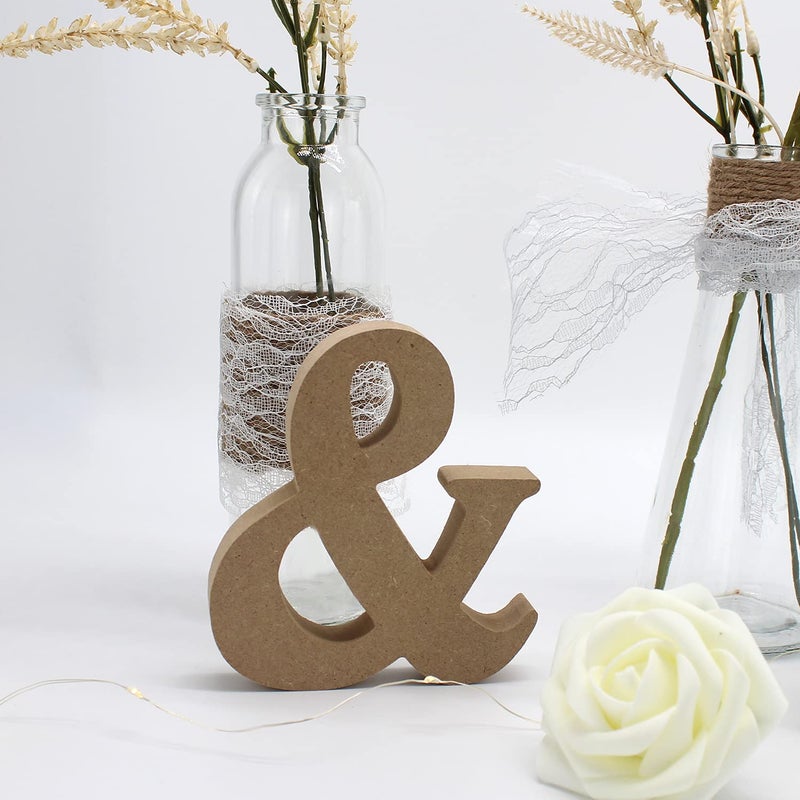 BLOOBLOOMAX Wooden Mr and Mrs Sign, Rustic Mr. & Mrs. Letters Wedding Signs for Wedding Table, Miss Mr. Deroation for Photo Props/Party Table/Anniversary/Valentine's Day/Wedding & Engagement, Wood Color - Image 5